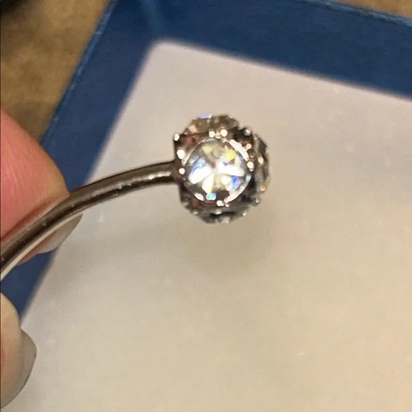 Kate Spade Crystal Hinged Open Cuff Bracelet - Picture 10 of 10